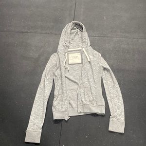 Abercrombie and fitch grey and white hoodie!